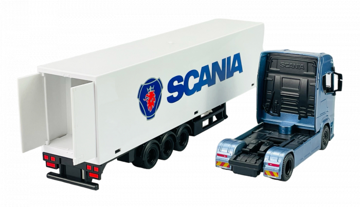 Macheta Scania S730 Highline cu semiremorca vagon, scara 1:43 [4]