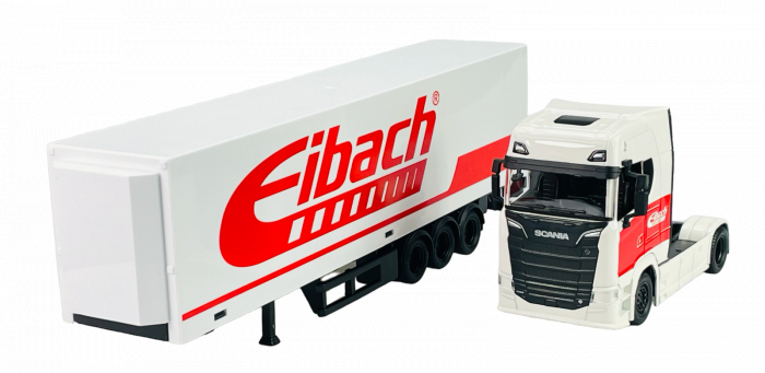 Macheta Scania S730 Highline cu semiremorca vagon, scara 1:43 [3]