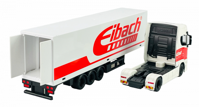 Macheta Scania S730 Highline cu semiremorca vagon, scara 1:43 [4]