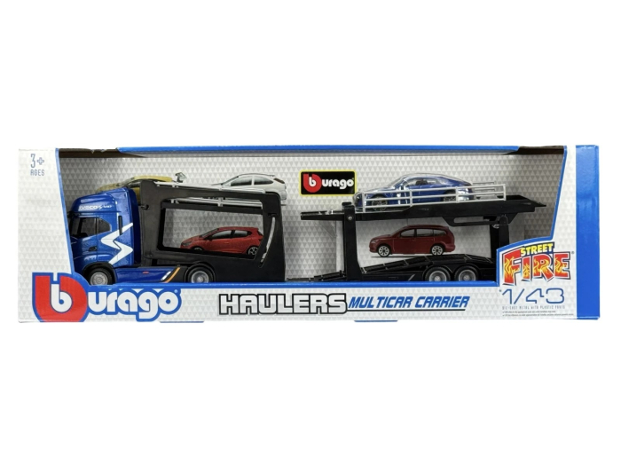 Macheta transportor auto Iveco S-Way 570 cu Audi e-Tron, scara 1:43 [3]