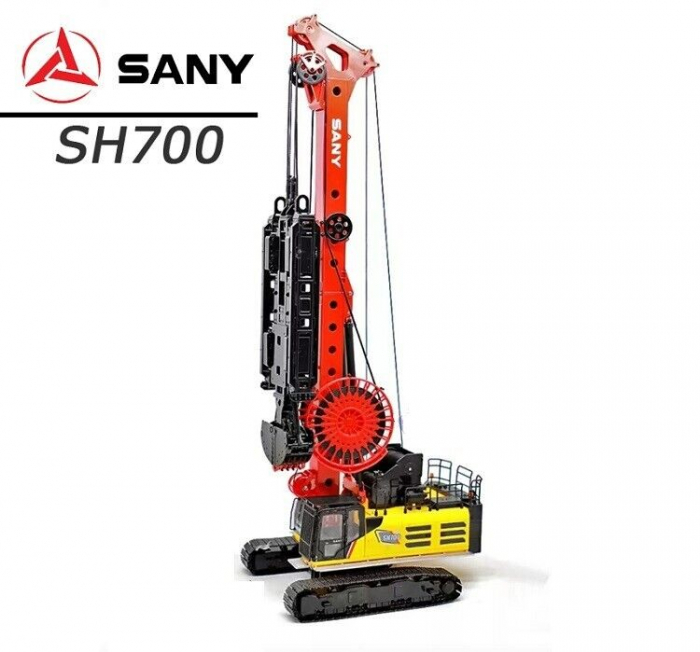 Macheta utilaj pentru sapat pereti mulati Sany SH700, scara 1:35 [2]