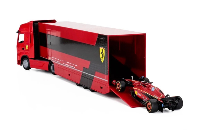 Set machete Ferrari - Iveco S-Way 570 cu masina de Formula 1, scara 1:43 [3]