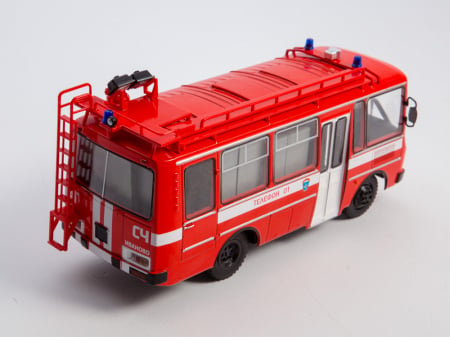 Macheta autobuz PAZ-3205 autospeciala de pompieri (AG-12), scara 1:43 [5]