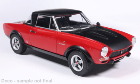 Machete autoturisme - Macheta auto Fiat 124 Abarth, scara 1:24