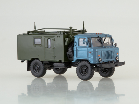 Macheta autostatie radio pe sasiu Gaz-66, scara 1:43 [3]