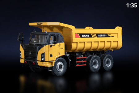 Machete basculante - Macheta basculanta 6x4 Sany SKT105S, scara 1:35