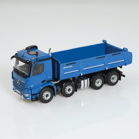Machete basculante - Macheta basculanta Meiller pe sasiu Mercedes Arocs 8x4, scara 1:50