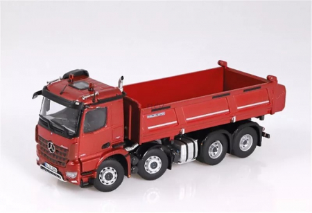 Machete basculante - Macheta basculanta Meiller pe sasiu Mercedes Arocs 8x4, scara 1:50