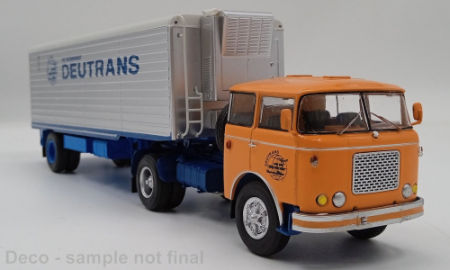 Machete camioane - Macheta camion cap tractor Skoda Liaz 706 MTTN cu semiremorca frigo Alka, scara 1:43