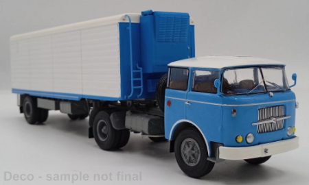 Machete camioane - Macheta camion cap tractor Skoda Liaz 706 RTTN cu semiremorca frigo Alka, scara 1:43