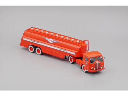 Machete camioane - Macheta camion Somua JL17 cu semiremorca cisterna, scara 1:43