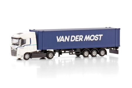 Macheta cap tractor DAF cu semiremorca transcontainer, scara 1:87 [3]