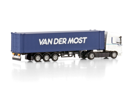 Machete camioane - Macheta cap tractor DAF cu semiremorca transcontainer, scara 1:87