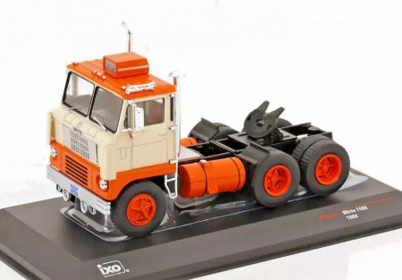 Machete camioane - Macheta cap tractor White 7400 portocaliu, scara 1:43