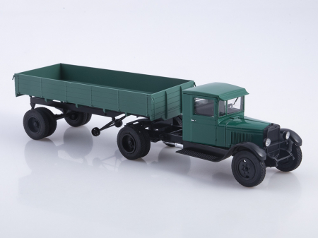 Macheta cap tractor Zis-10 cu semiremorca, scara 1:43 [1]