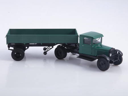 Macheta cap tractor Zis-10 cu semiremorca, scara 1:43 [4]
