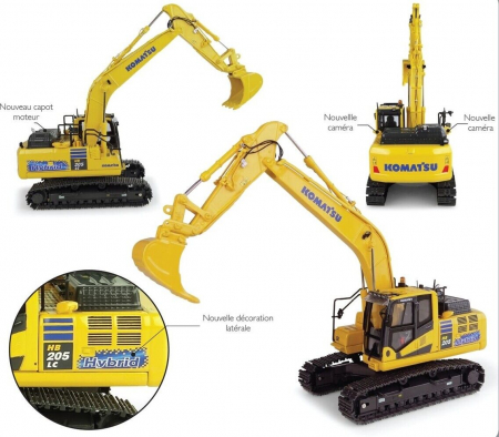 Macheta excavator Komatsu HB205 LC-3, scara 1:50 [1]