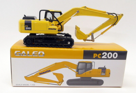 Machete utilaje pentru terasamente - Macheta excavator Komatsu PC 200-7, scara 1:43