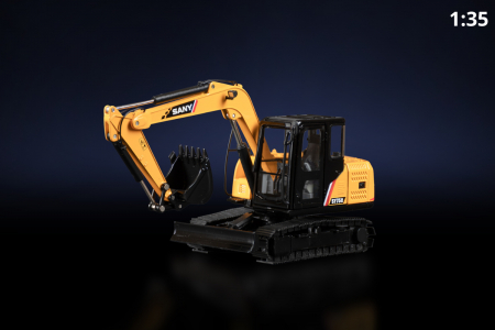 Machete utilaje pentru terasamente - Macheta excavator midi Sany SY75C, scara 1:35