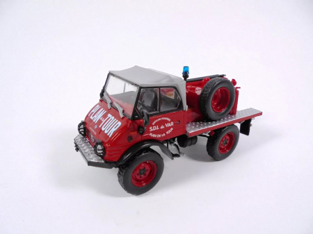 Machete autoturisme - Macheta masina pompieri Mercedes Benz Unimog 421, scara 1:43