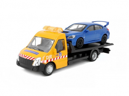 Machete camioane - Macheta platforma depanare auto Iveco Daily si Subaru Impreza, scara 1:43