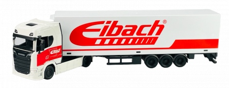Machete camioane - Macheta Scania S730 Highline cu semiremorca vagon, scara 1:43