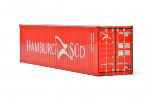 Accesorii machete - Macheta container de 40 de picoare Hamburg Sud, scara 1:50