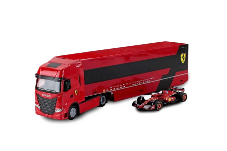 Set machete Ferrari - Iveco S-Way 570 cu masina de Formula 1, scara 1:43 [1]