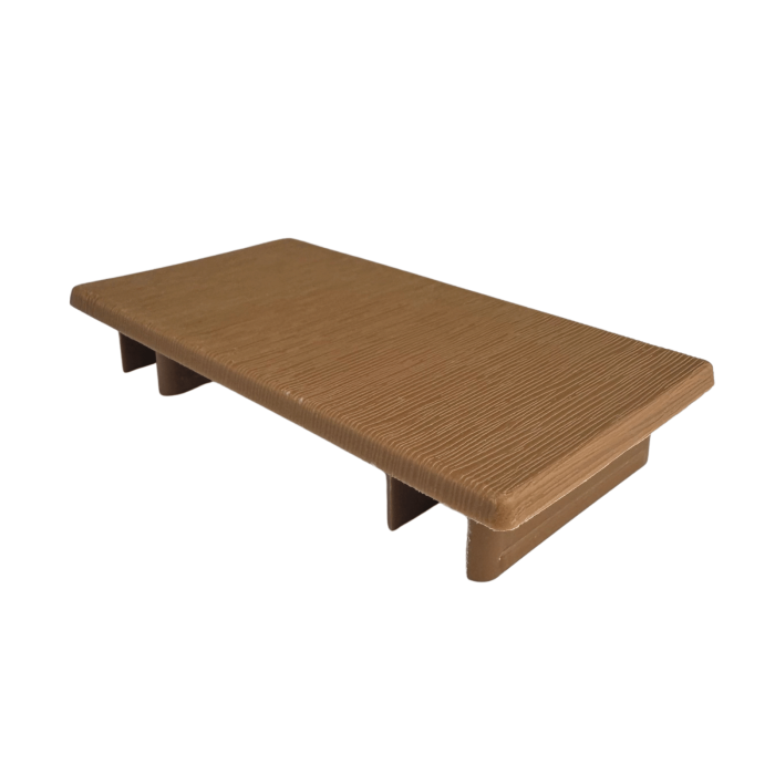 Capac Plastic pentru Tub Riflaj 100X52 mm, Maro Stejar [3]