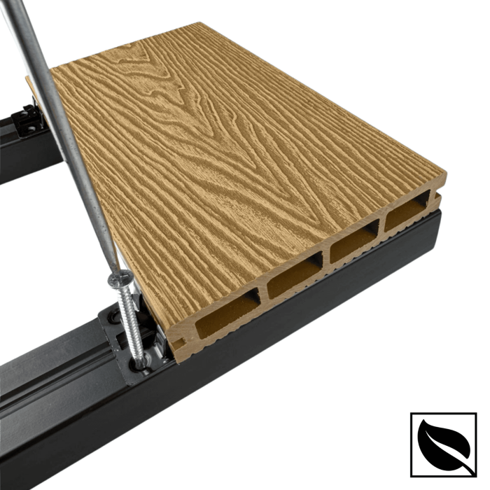 Accesorii Imbinare Placi Deck WPC 3D, Prindere metalica pentru pardoseala Lemn Compozit [5]