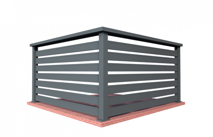 Balustrada Model Trend 90 Din Aluminiu Pentru Balcon Si Terasa 1000x2000 mm [2]
