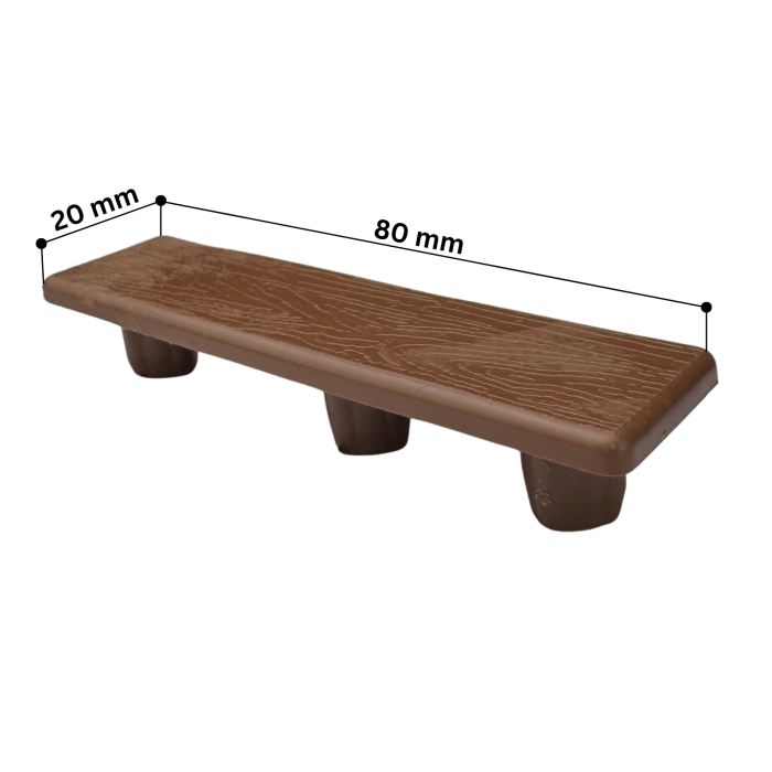 Capac Plastic Maro pentru Inchidere Lamela Gard 80x20 mm [4]
