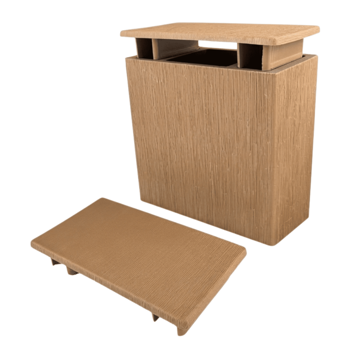 Capac Plastic pentru Tub Riflaj 100X52 mm, Bej Artar [2]