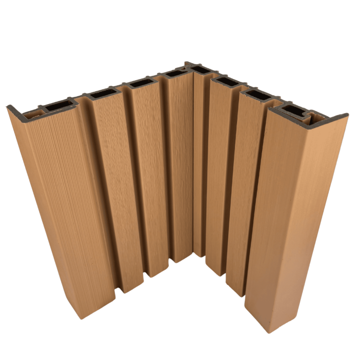 Coltar tip L Co-Extrudat WPC pentru riflaj Bej Artar 55x55 mm, Lungime 2.9 m [3]
