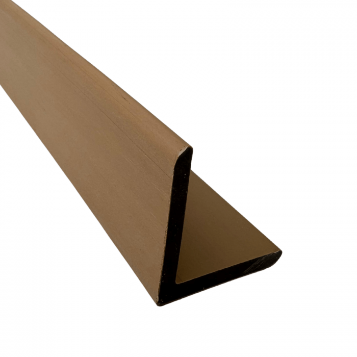 Coltar tip L Co-Extrudat WPC pentru riflaj Bej Artar 55x55 mm, Lungime 2.9 m [1]