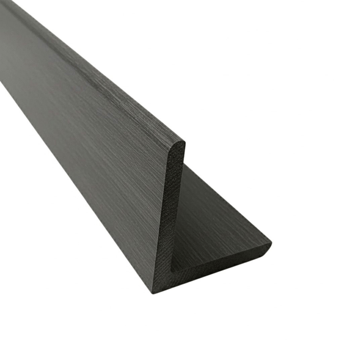 Coltar tip L Co-Extrudat WPC pentru riflaj Gri Antracit 50x50 mm, Lungime 2.9 m [1]