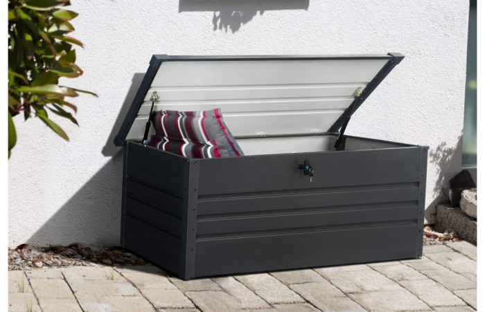 Cufar depozitare gradina SuperiorChest 400litri, Lada depozitare unelte, Basic, Otel zincat [4]