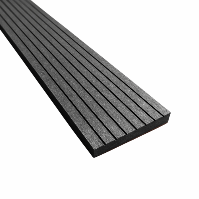 Plinta 3D, WPC Terminatie Deck, 70x11 mm, Lungime 2900 mm, Gri Antracit - VIVODECOR [2]