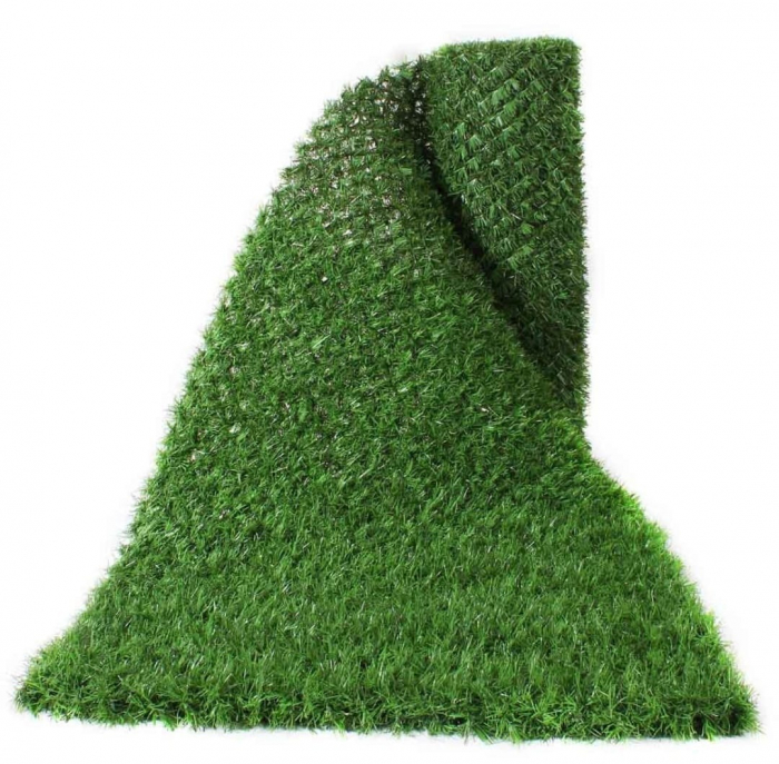 Gard Verde cu sarma si iarba 5 ML, Gard metalic cu iarba artificiala tip conifer [2]