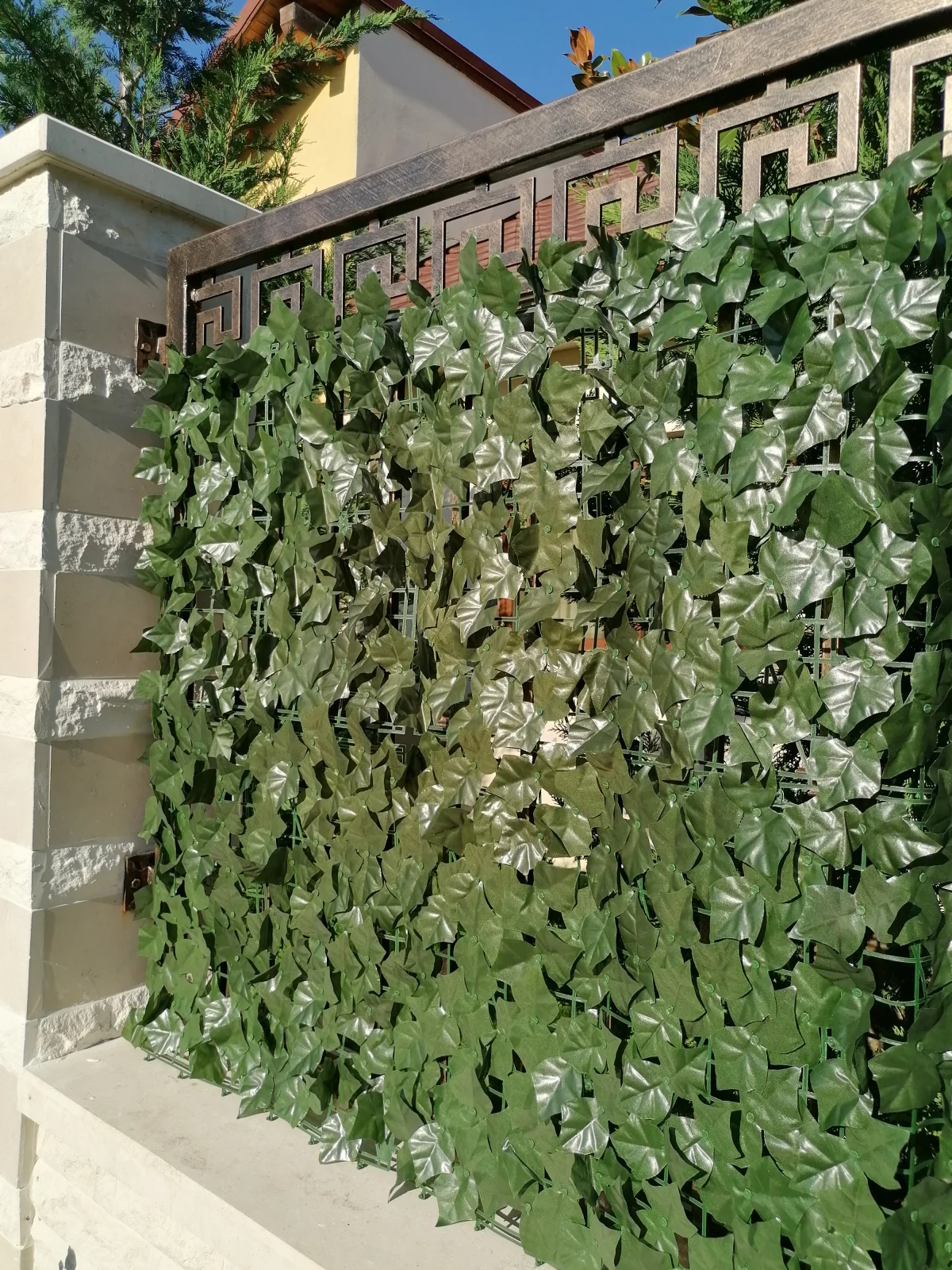 Gard Verde Artificial cu frunze, Gard din plante artificiale [5]