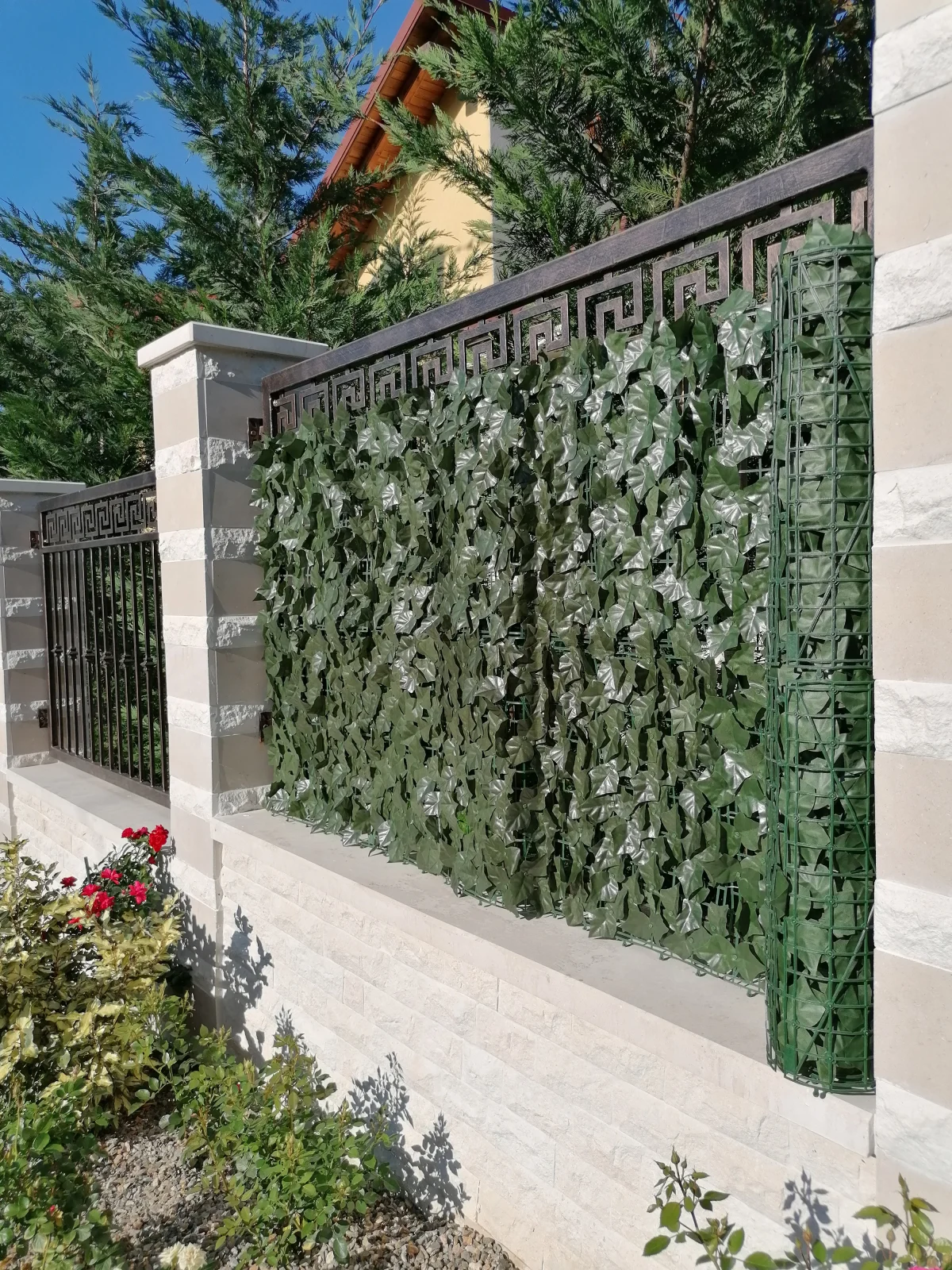 Gard Verde Artificial cu frunze, Gard din plante artificiale [7]