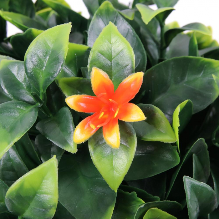 Sfera decorativa din plante artificiale cu flori oranj [2]