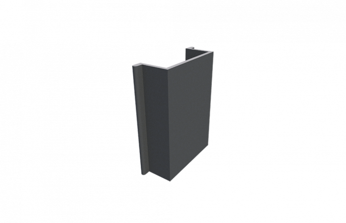 Kit Panou Gard din Lemn Compozit WPC Gri Inchis cu Doua Fete-Lemn si Cadru Gard din Aluminiu. Asamblare DoItYourself [5]