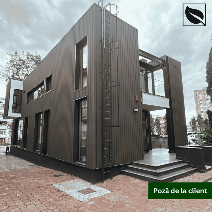 Lambriu WPC Lemn Compozit Maro pentru Fatada, 150x20mmx2900mm. Sipca WPC de exterior placari fatade [7]