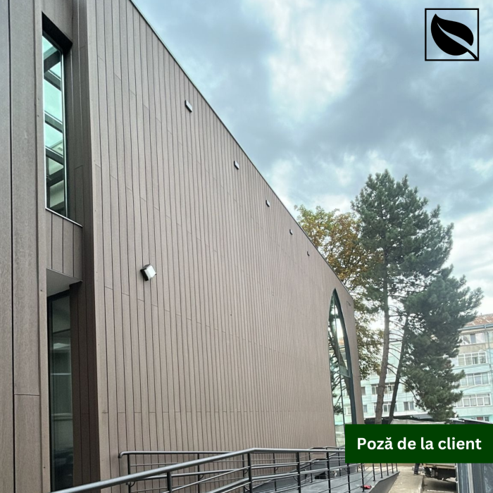 Lambriu WPC Lemn Compozit Maro pentru Fatada, 150x20mmx2900mm. Sipca WPC de exterior placari fatade [6]