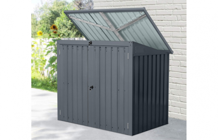 Magazie depozitare tomberoane gunoi Smartbin, depozitare pubela gunoi, Basic, Otel zincat [5]