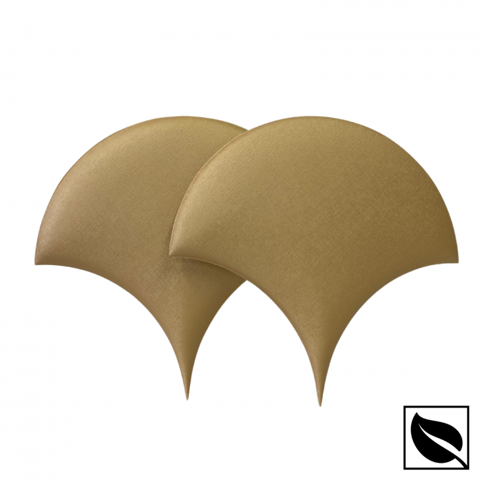 Panou Decorativ Perete 3D, Autoadeziv Auriu Sidef, Set 2 Buc., Placi din Piele Ecologica [2]