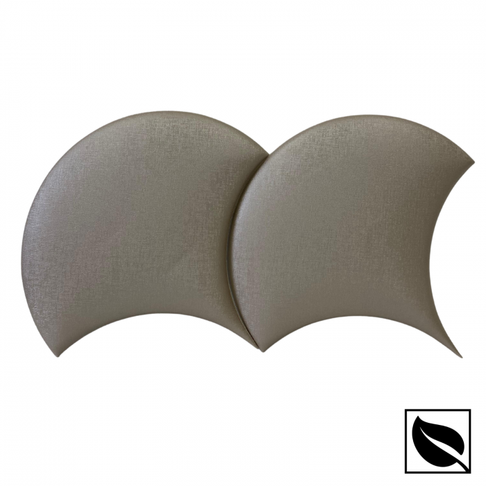 Panou Decorativ Perete 3D, Autoadeziv Capucino Sidef, Set 2 Buc., Placi din Piele Ecologica [3]