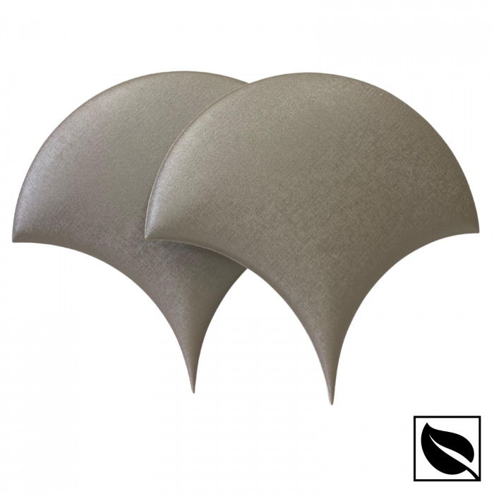 Panou Decorativ Perete 3D, Autoadeziv Capucino Sidef, Set 2 Buc., Placi din Piele Ecologica [2]