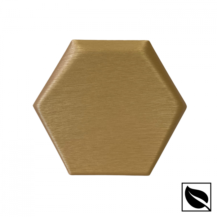 Panou Decorativ Perete 3D Autoadeziv, Hexagon Auriu Sidef, Set 2 buc., Placi Decor Perete [6]
